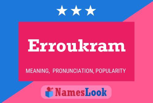 ملصق اسم Erroukram