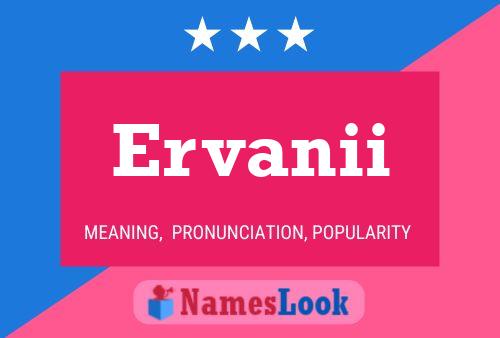 ملصق اسم Ervanii