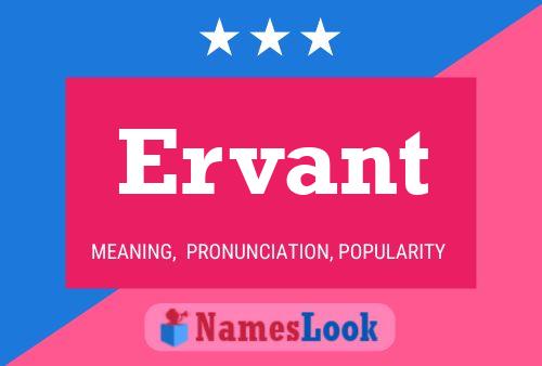 ملصق اسم Ervant