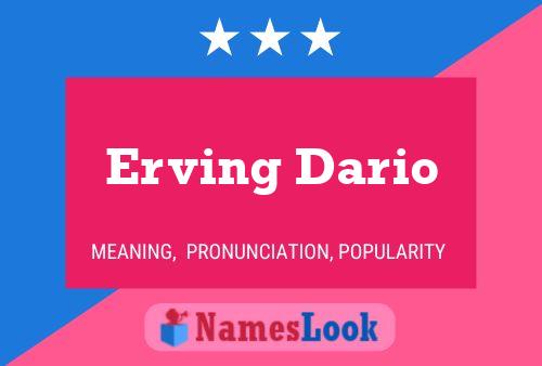 ملصق اسم Erving Dario