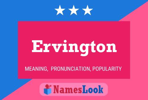 ملصق اسم Ervington