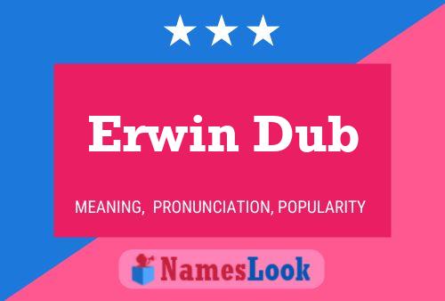 ملصق اسم Erwin Dub