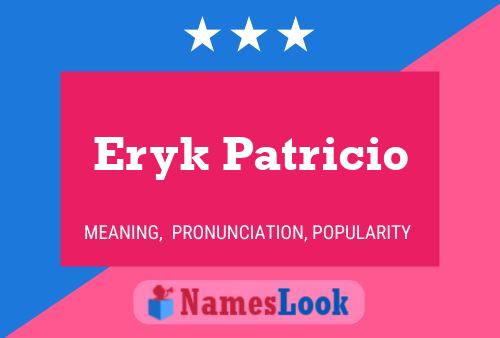 ملصق اسم Eryk Patricio