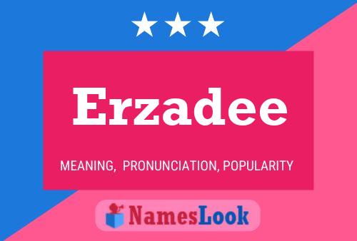 ملصق اسم Erzadee