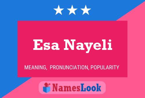 ملصق اسم Esa Nayeli