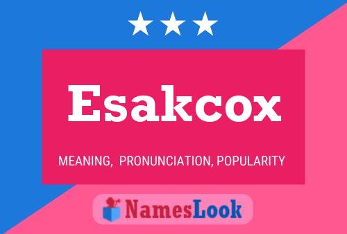 ملصق اسم Esakcox