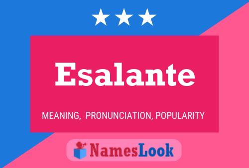 ملصق اسم Esalante