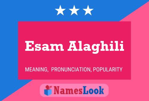 ملصق اسم Esam Alaghili