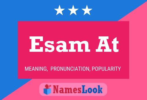 ملصق اسم Esam At