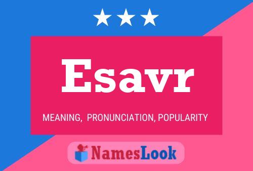 ملصق اسم Esavr