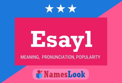 ملصق اسم Esayl