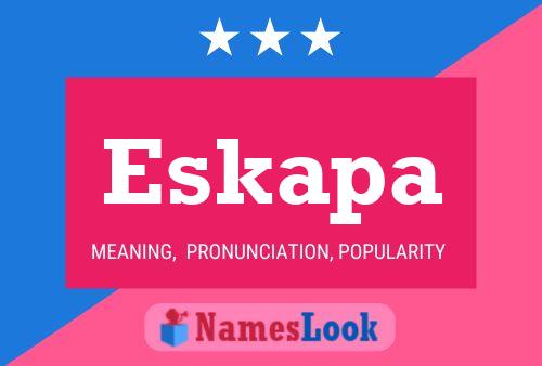 ملصق اسم Eskapa