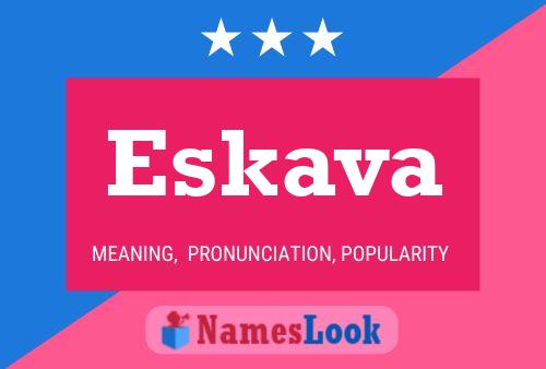 ملصق اسم Eskava