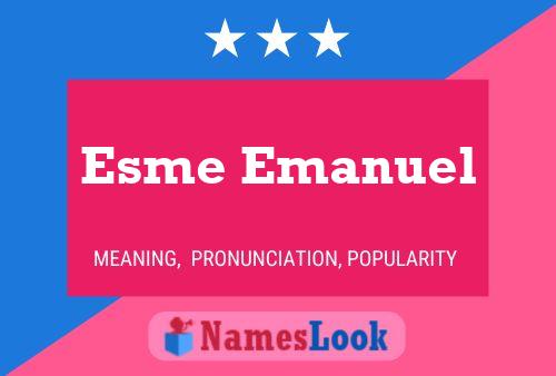 ملصق اسم Esme Emanuel