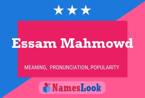 ملصق اسم Essam Mahmowd