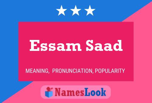 ملصق اسم Essam Saad