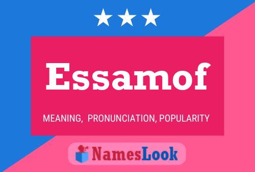 ملصق اسم Essamof