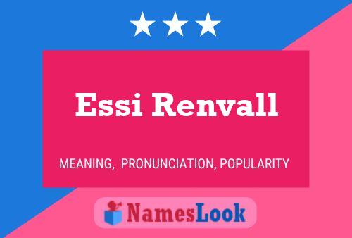 ملصق اسم Essi Renvall