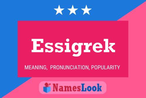 ملصق اسم Essigrek