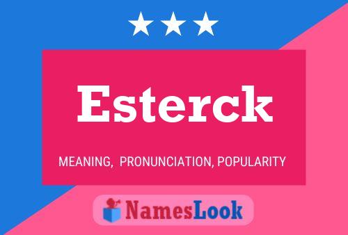 ملصق اسم Esterck