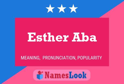 ملصق اسم Esther Aba