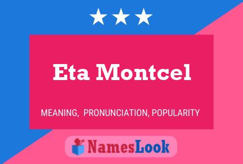 ملصق اسم Eta Montcel