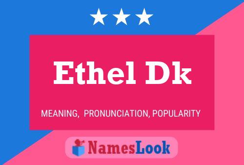 ملصق اسم Ethel Dk