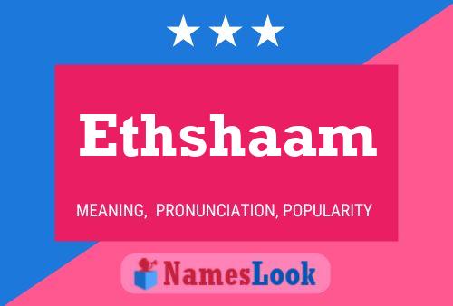 ملصق اسم Ethshaam