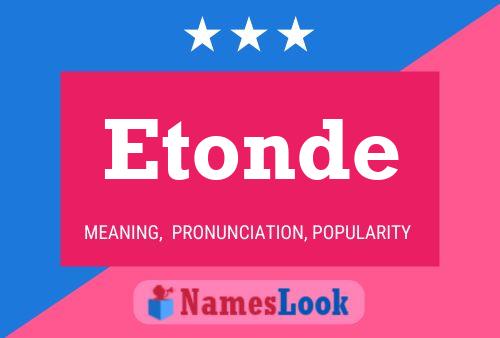 ملصق اسم Etonde