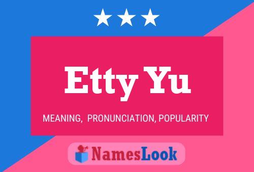 ملصق اسم Etty Yu