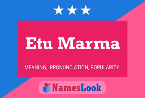 ملصق اسم Etu Marma