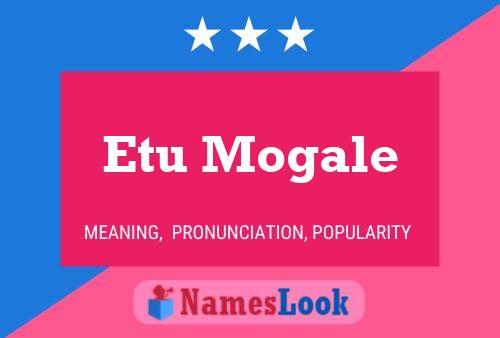 ملصق اسم Etu Mogale