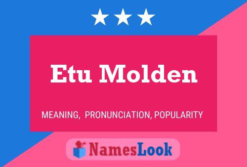 ملصق اسم Etu Molden