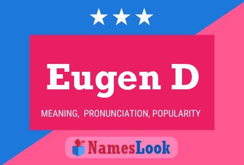 ملصق اسم Eugen D