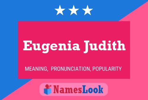 ملصق اسم Eugenia Judith