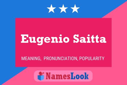 ملصق اسم Eugenio Saitta