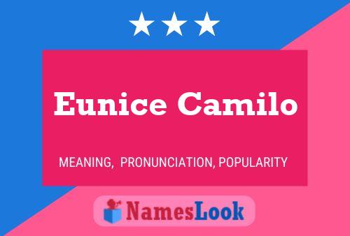 ملصق اسم Eunice Camilo