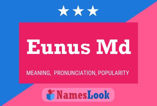 ملصق اسم Eunus Md