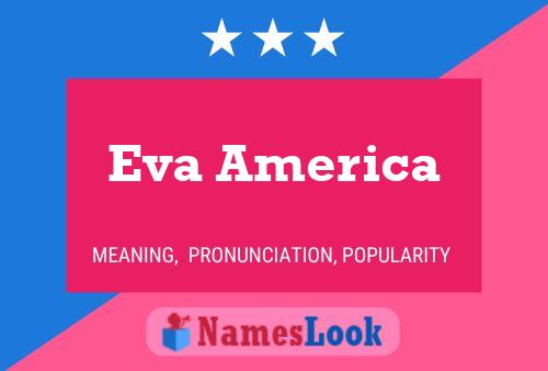 ملصق اسم Eva America