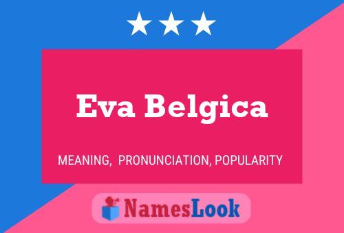 ملصق اسم Eva Belgica