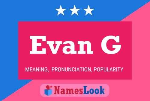 ملصق اسم Evan G