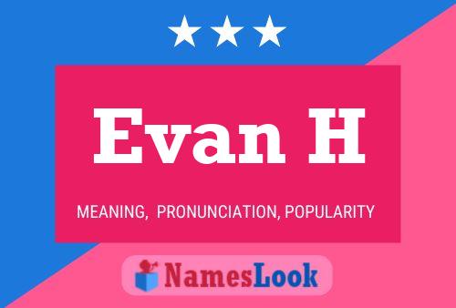 ملصق اسم Evan H