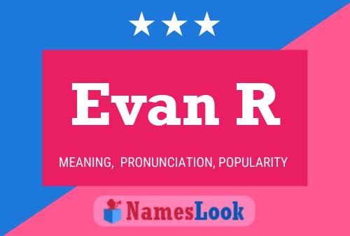 ملصق اسم Evan R