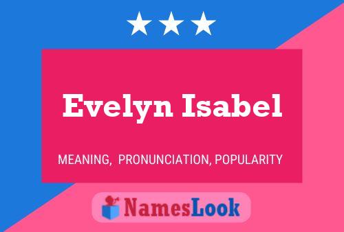 ملصق اسم Evelyn Isabel