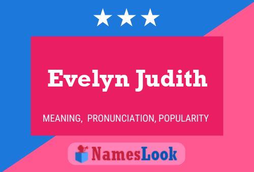 ملصق اسم Evelyn Judith