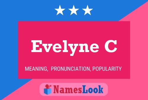 ملصق اسم Evelyne C