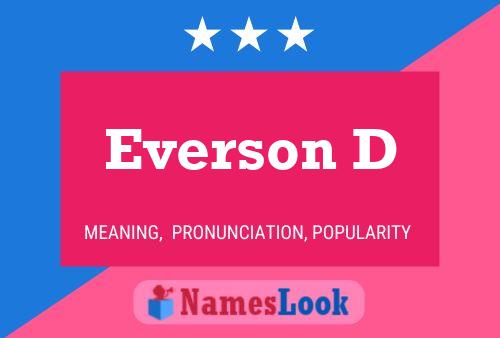 ملصق اسم Everson D