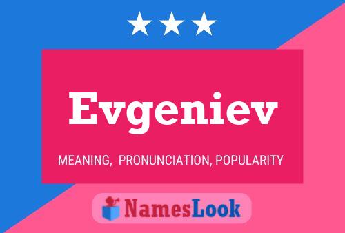 ملصق اسم Evgeniev