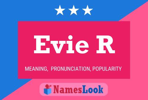 ملصق اسم Evie R