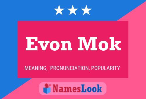 ملصق اسم Evon Mok